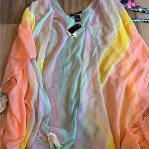 Colorful Sheer Cover-Up